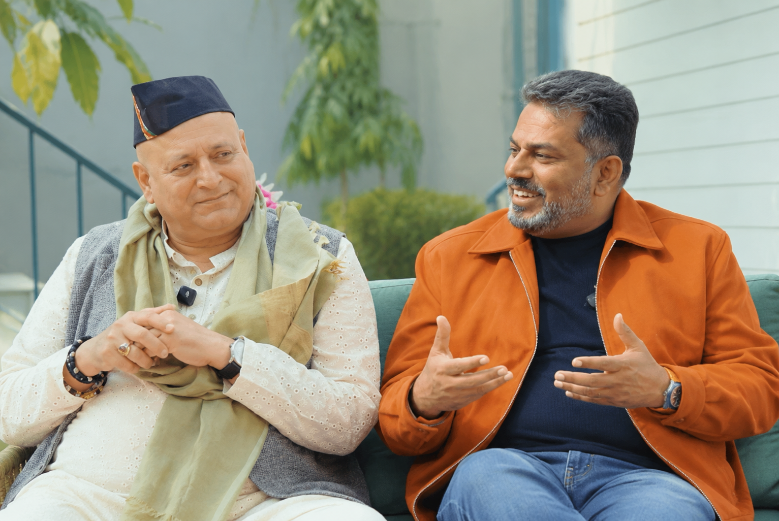 Col. Rohit Mishra with a client, in conversation